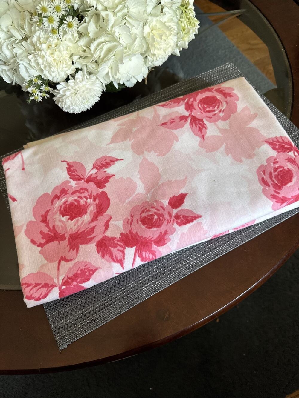 VTG Thomaston New Era Pink And White Flower/ Double Flat & Fitted Set